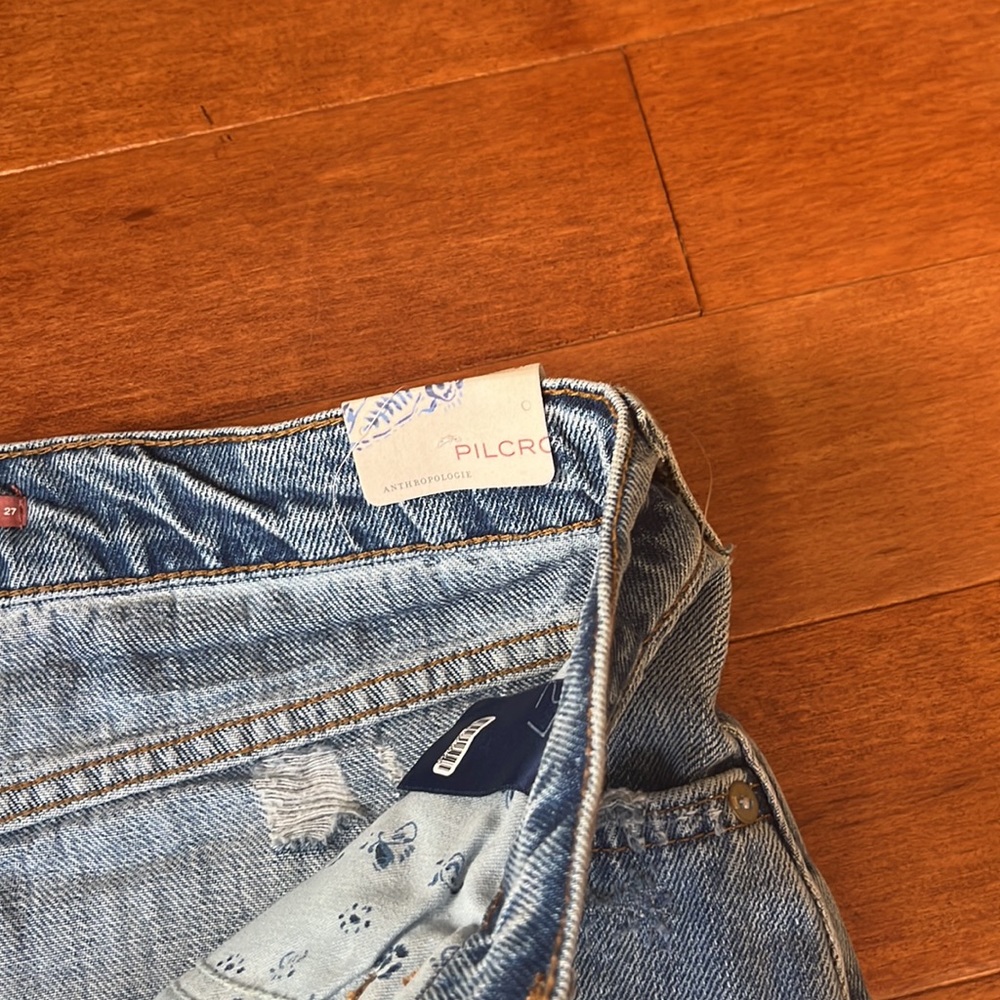 Anthropologie Pilcro Indigo Little Shortie Shorts - Picture 6 of 7